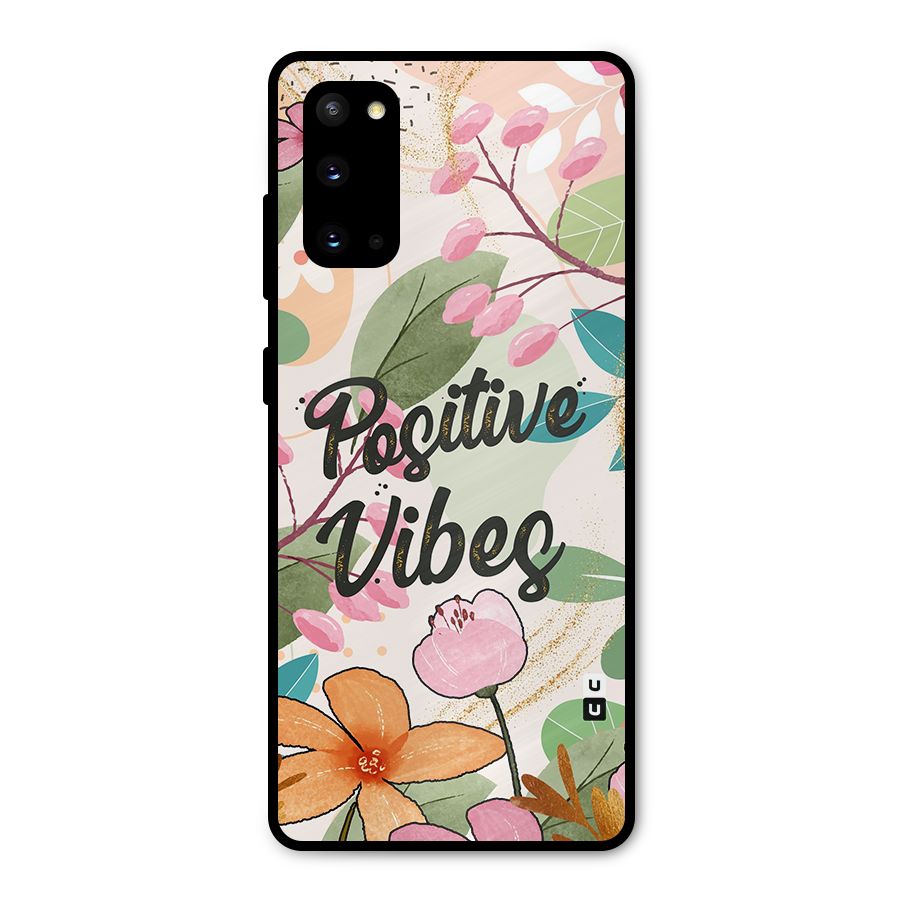 Positive Vibes Metal Back Case for Galaxy S20
