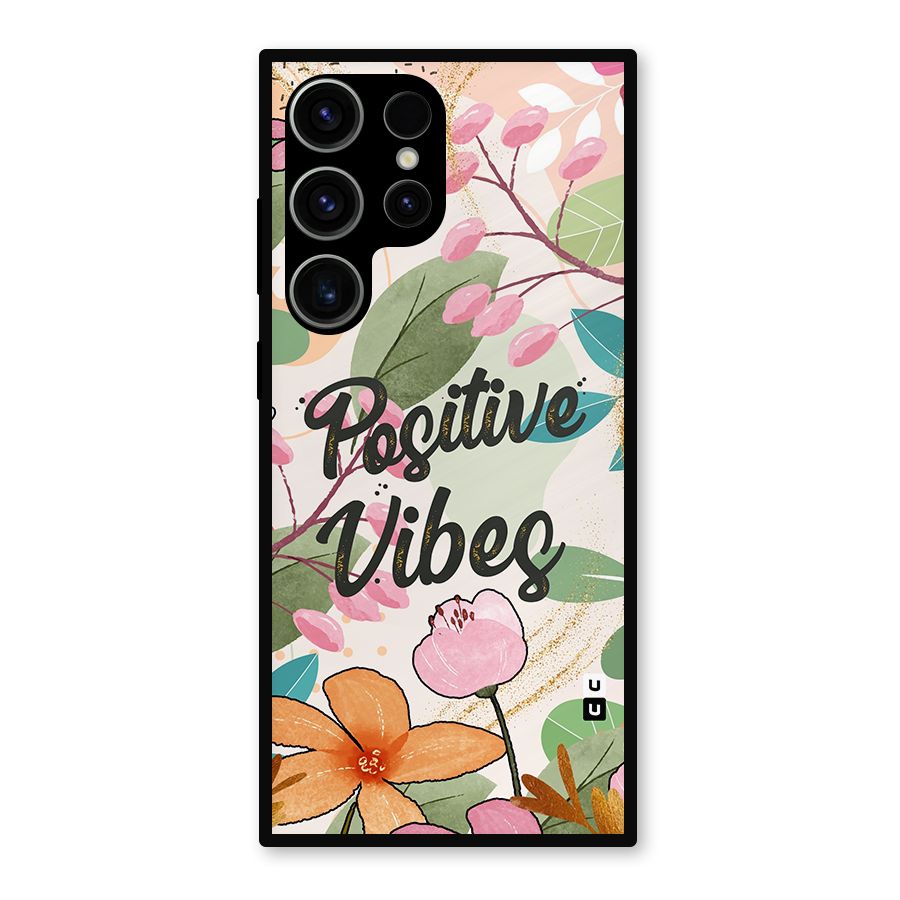 Positive Vibes Metal Back Case for Galaxy S23 Ultra