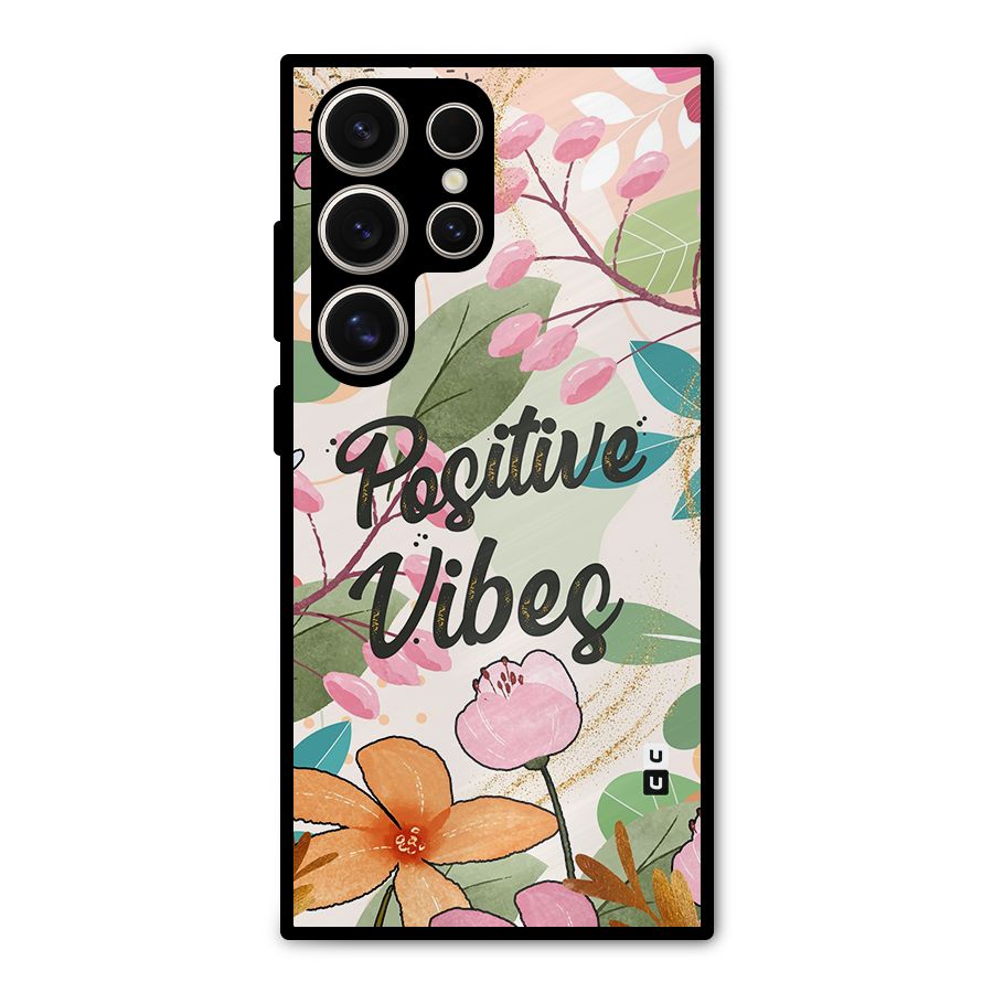 Positive Vibes Metal Back Case for Galaxy S24 Ultra