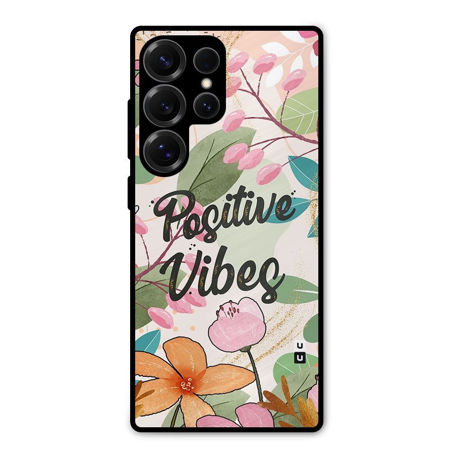Positive Vibes Metal Back Case for Galaxy S25 Ultra