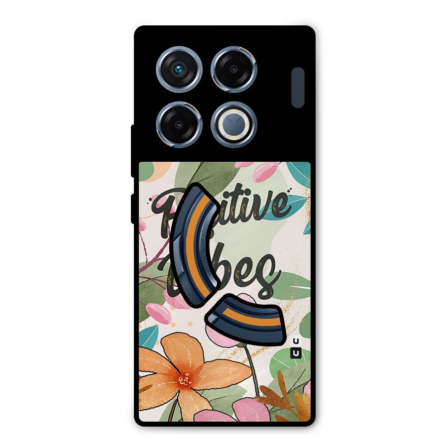 Positive Vibes Metal Back Case for Infinix GT 20 Pro