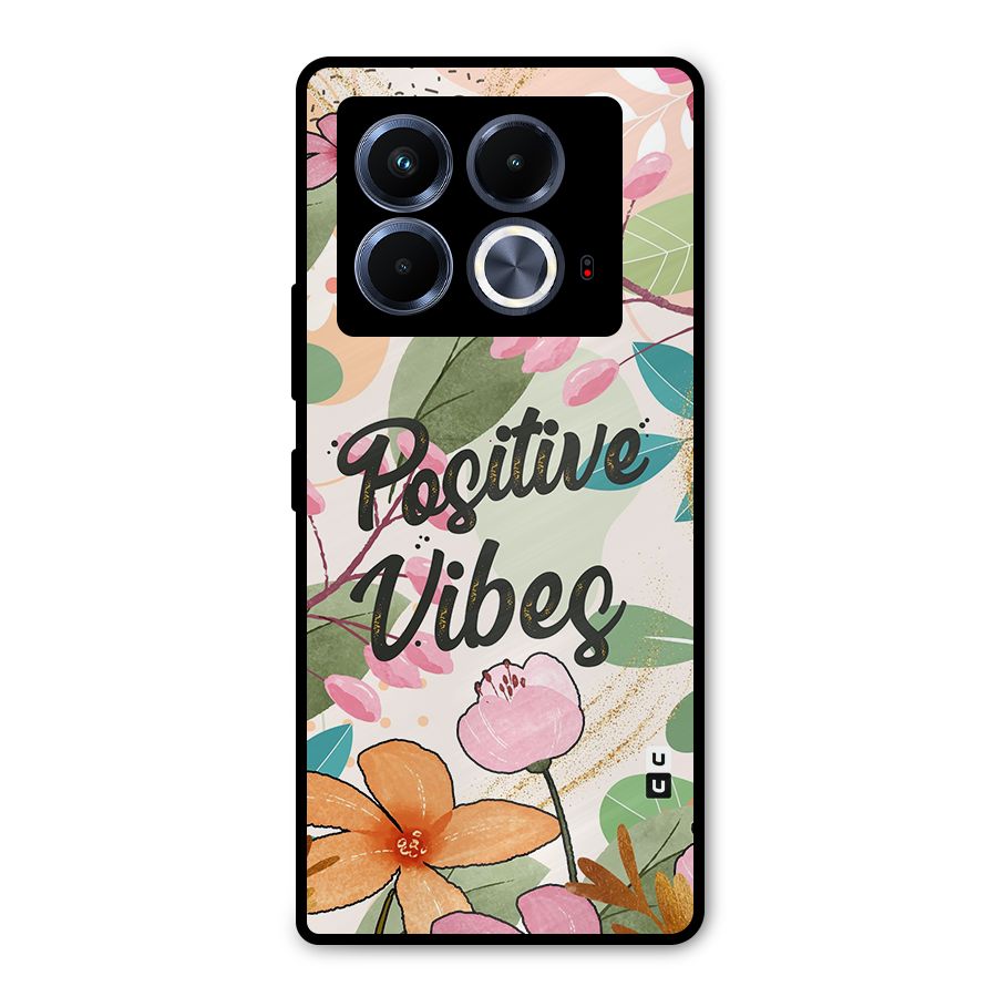 Positive Vibes Metal Back Case for Infinix Note 40 5G
