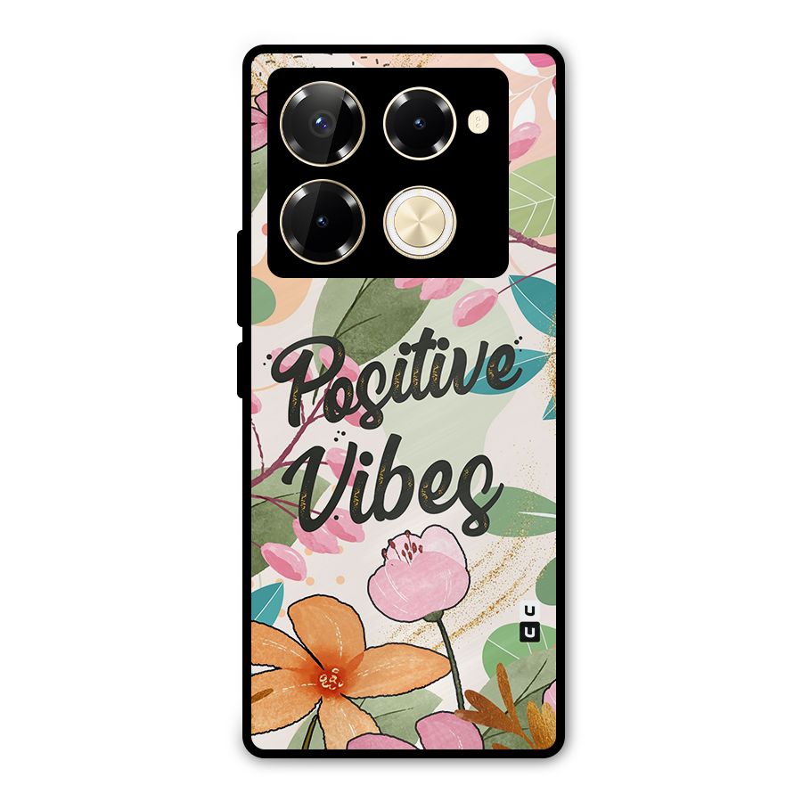 Positive Vibes Metal Back Case for Infinix Note 40 Pro
