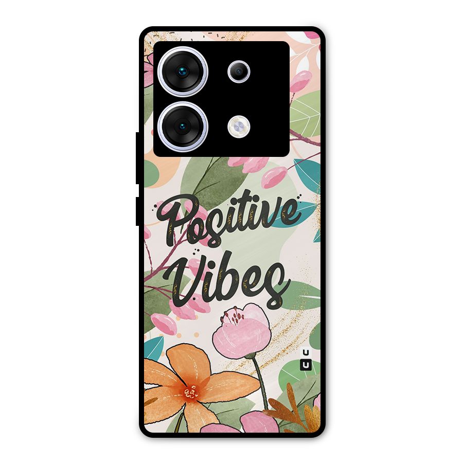 Positive Vibes Metal Back Case for Infinix Zero 30 5G