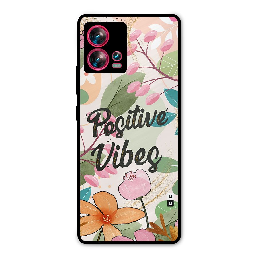 Positive Vibes Metal Back Case for Motorola Edge 30 Fusion