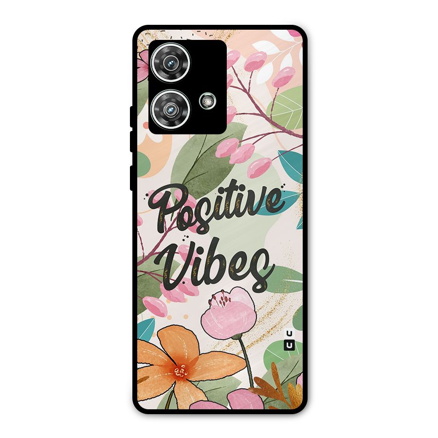 Positive Vibes Metal Back Case for Motorola Edge 40 Neo