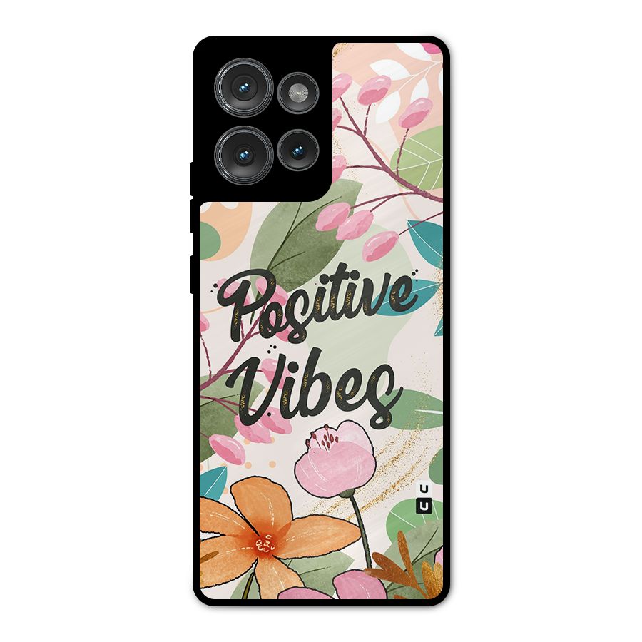 Positive Vibes Metal Back Case for Motorola Edge 50