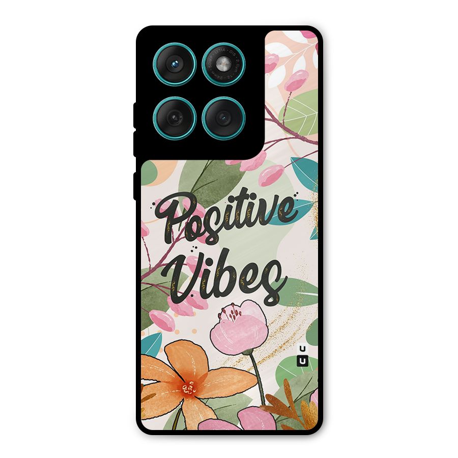 Positive Vibes Metal Back Case for Motorola Edge 60