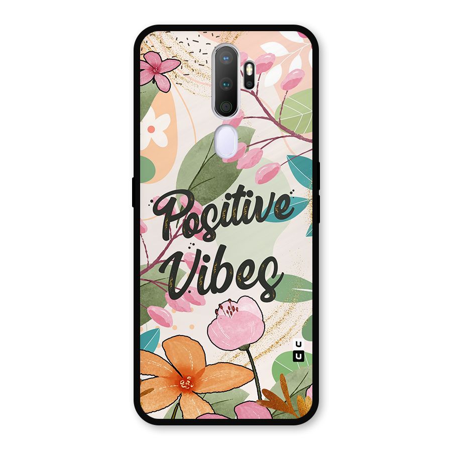 Positive Vibes Metal Back Case for Oppo A9 (2020)