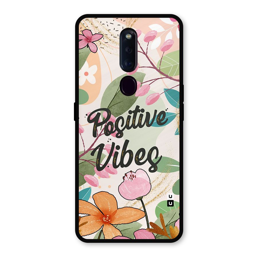 Positive Vibes Metal Back Case for Oppo F11 Pro