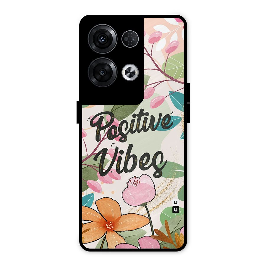 Positive Vibes Metal Back Case for Oppo Reno8 Pro 5G