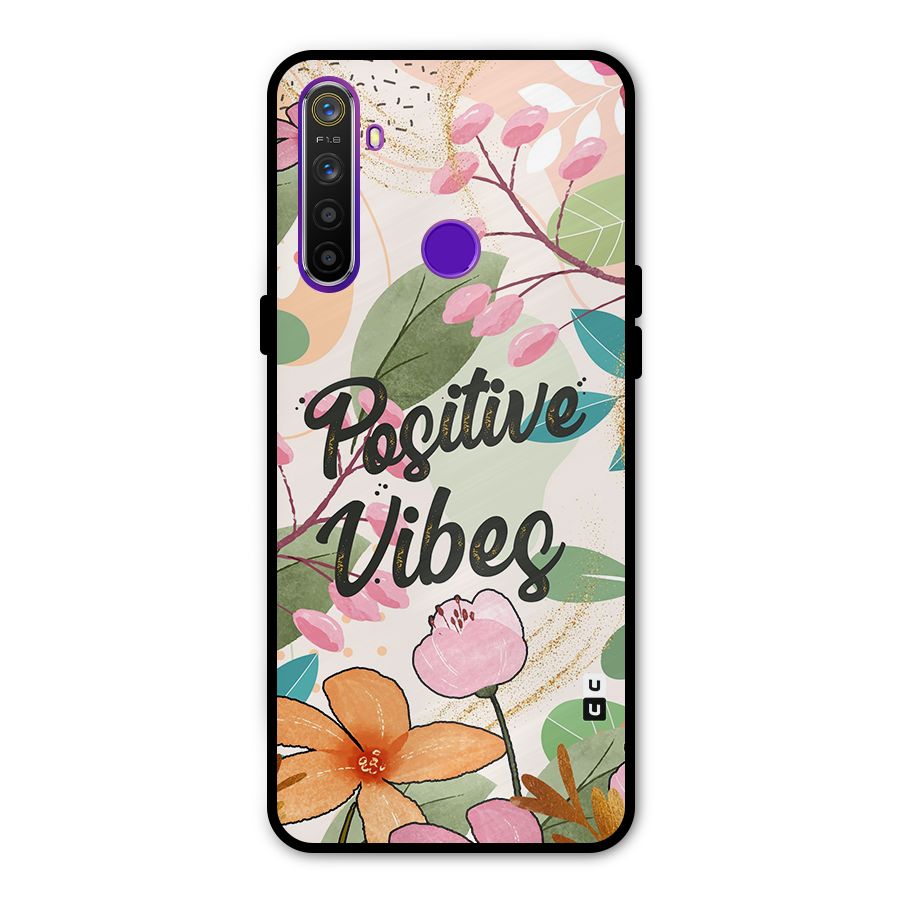 Positive Vibes Metal Back Case for Realme 5i