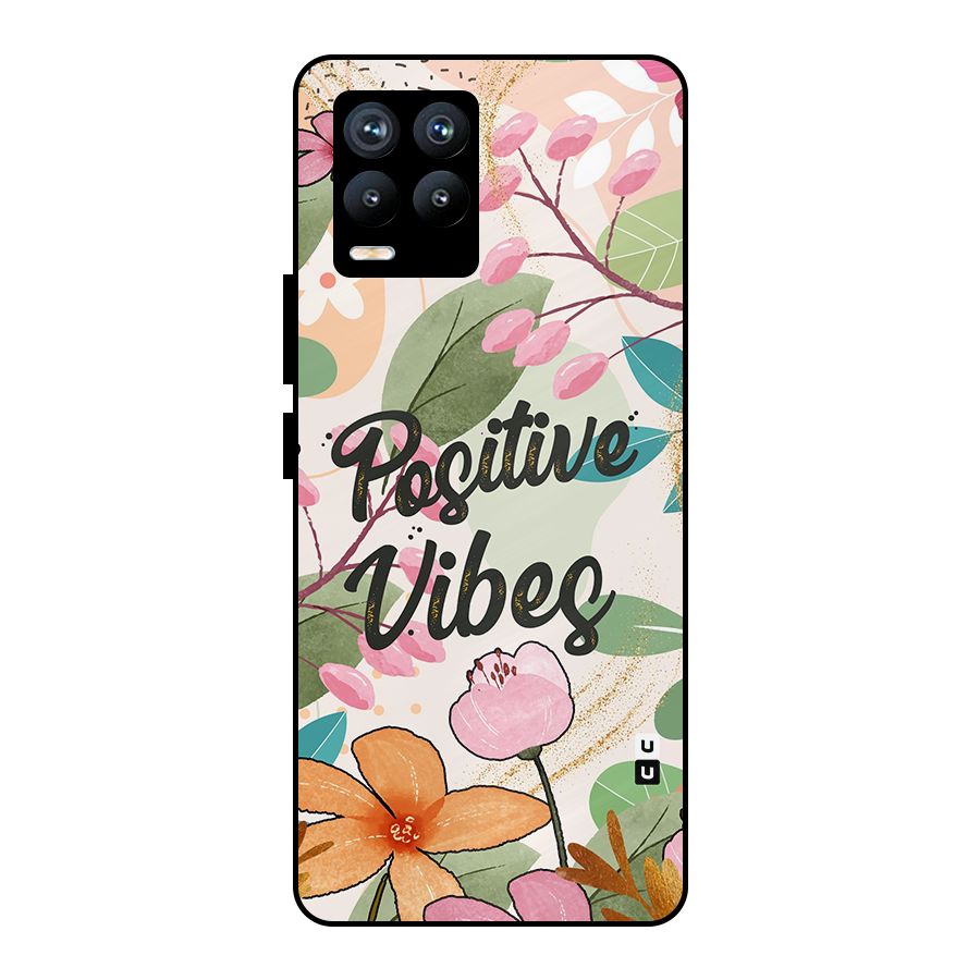 Positive Vibes Metal Back Case for Realme 8 Pro