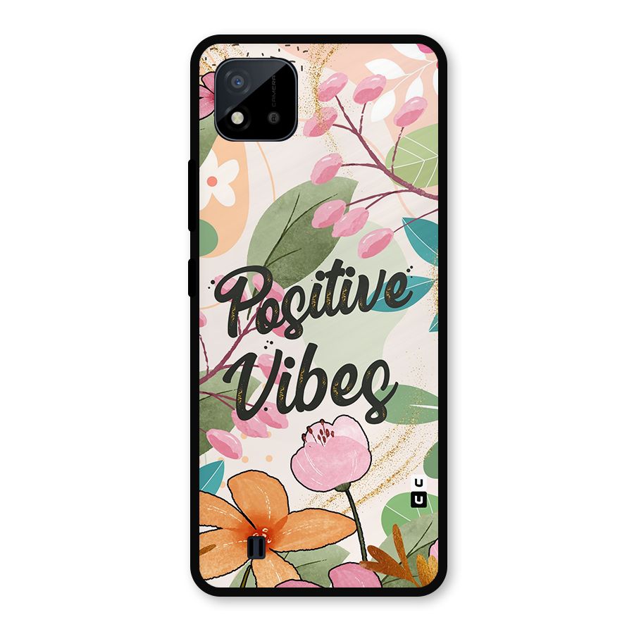 Positive Vibes Metal Back Case for Realme C11 2021