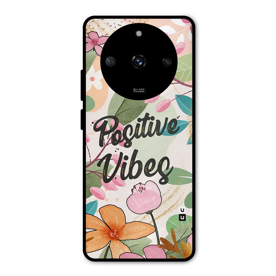 Positive Vibes Metal Back Case for Realme Narzo 60 5G