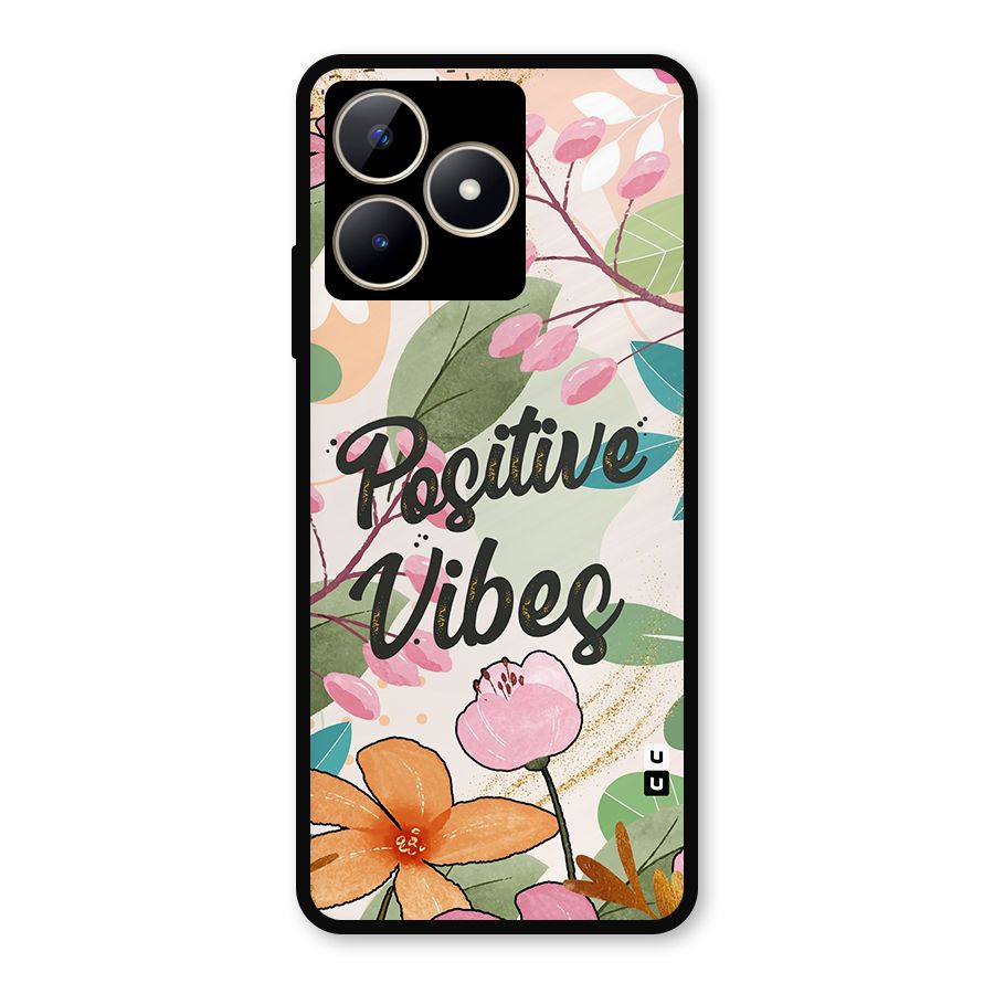 Positive Vibes Metal Back Case for Realme Narzo N53