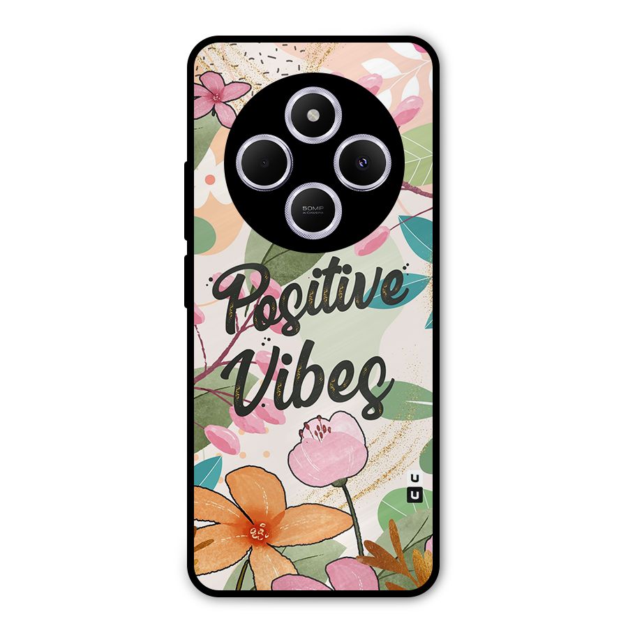 Positive Vibes Metal Back Case for Redmi 14C