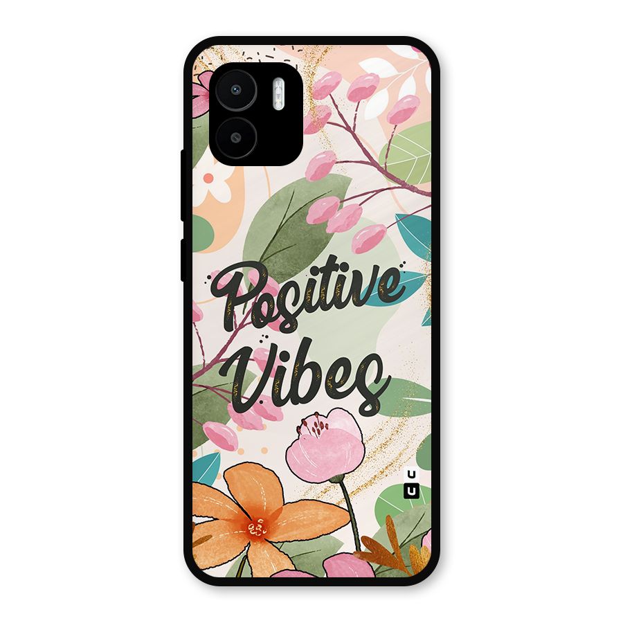 Positive Vibes Metal Back Case for Redmi A2