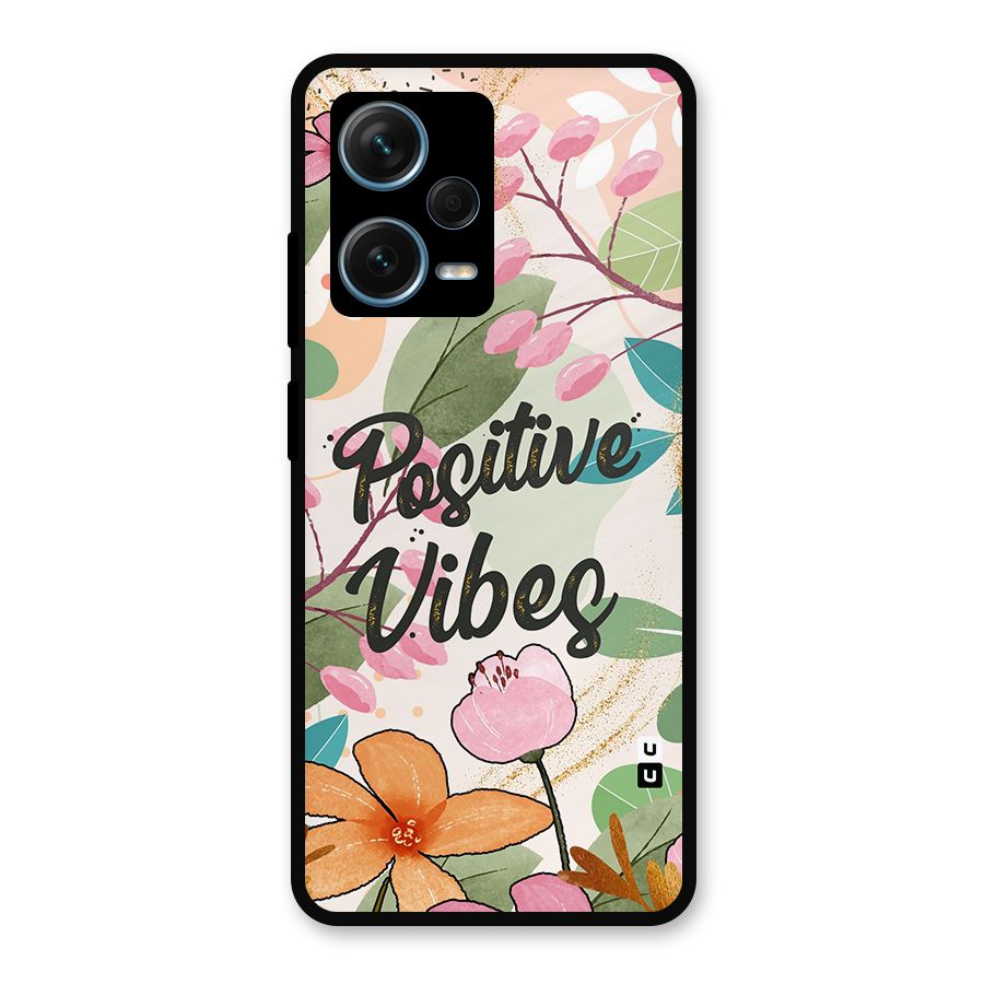 Positive Vibes Metal Back Case for Redmi Note 12 Pro Plus 5G
