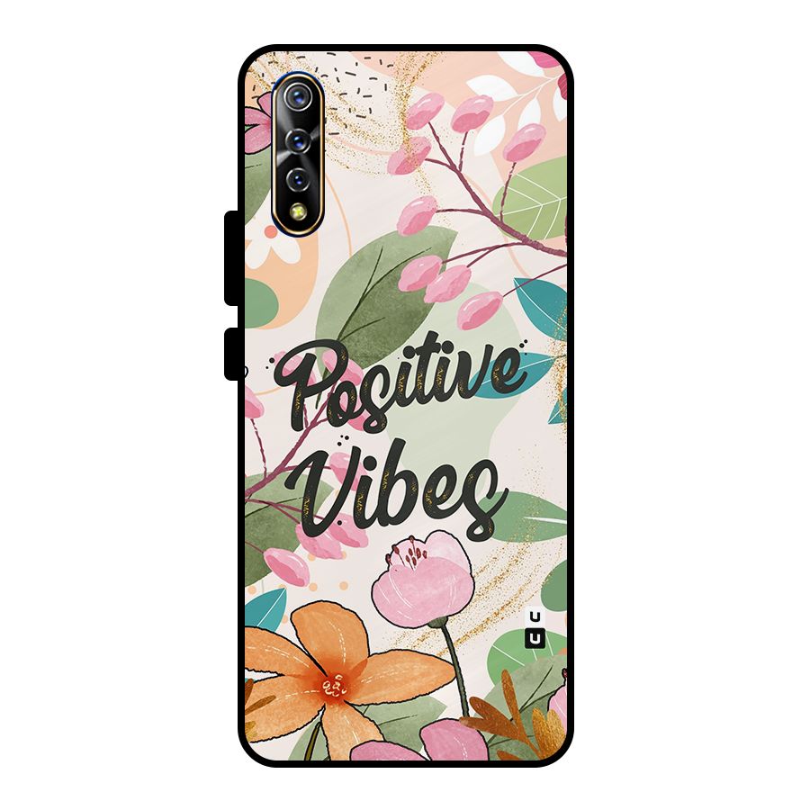 Positive Vibes Metal Back Case for Vivo S1