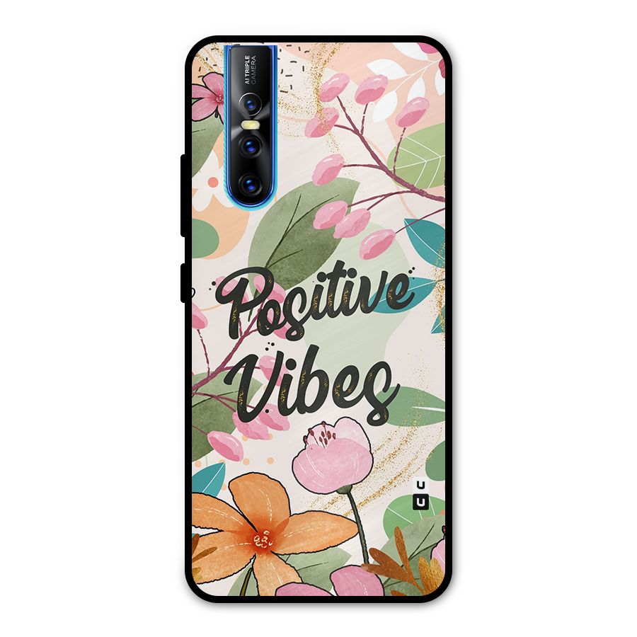 Positive Vibes Metal Back Case for Vivo V15 Pro