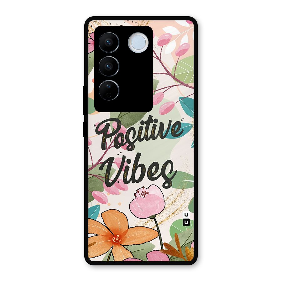 Positive Vibes Metal Back Case for Vivo V27 Pro