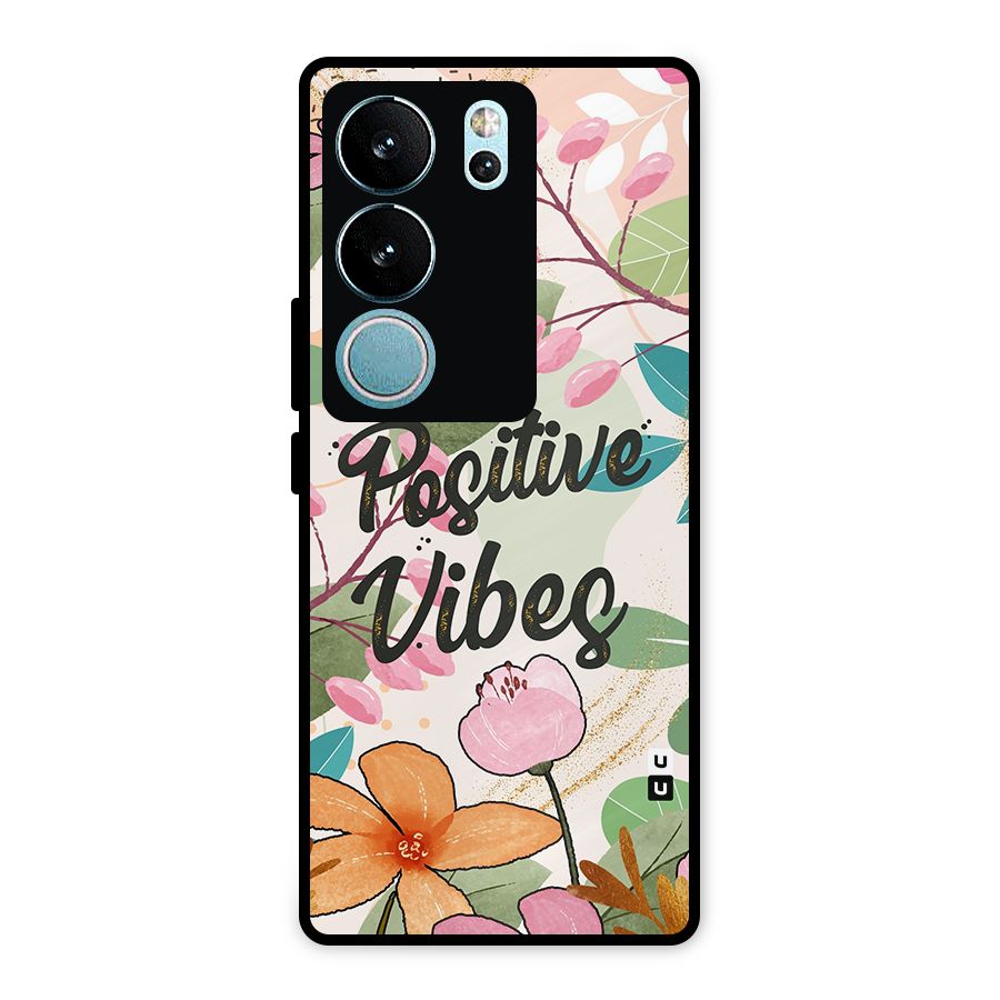 Positive Vibes Metal Back Case for Vivo V29