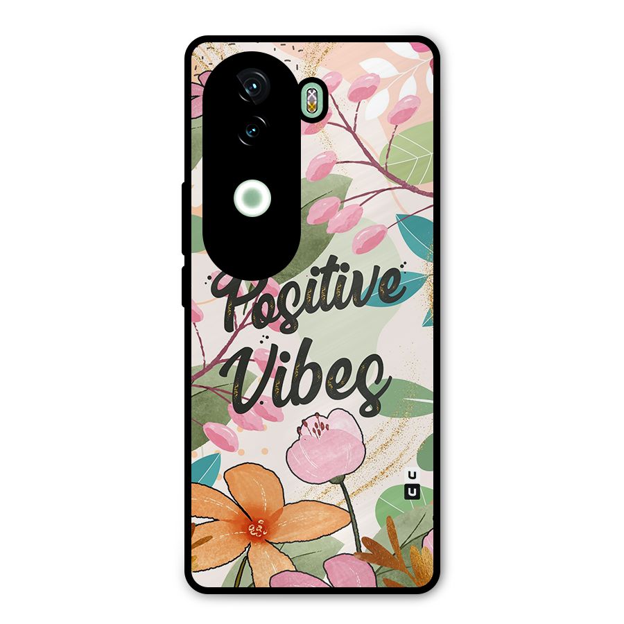 Positive Vibes Metal Back Case for Vivo V40e