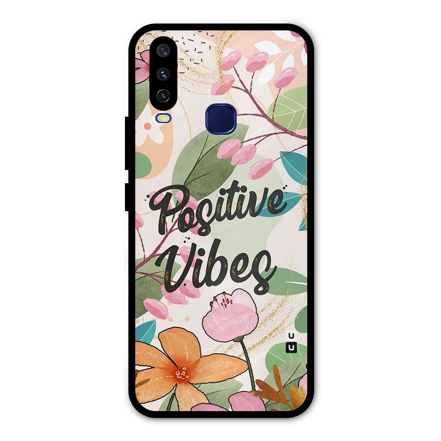 Positive Vibes Metal Back Case for Vivo Y15