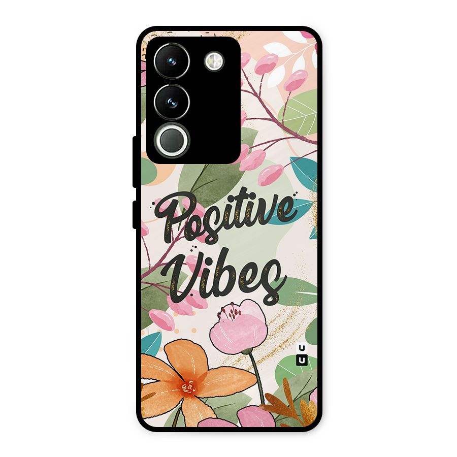 Positive Vibes Metal Back Case for Vivo Y200