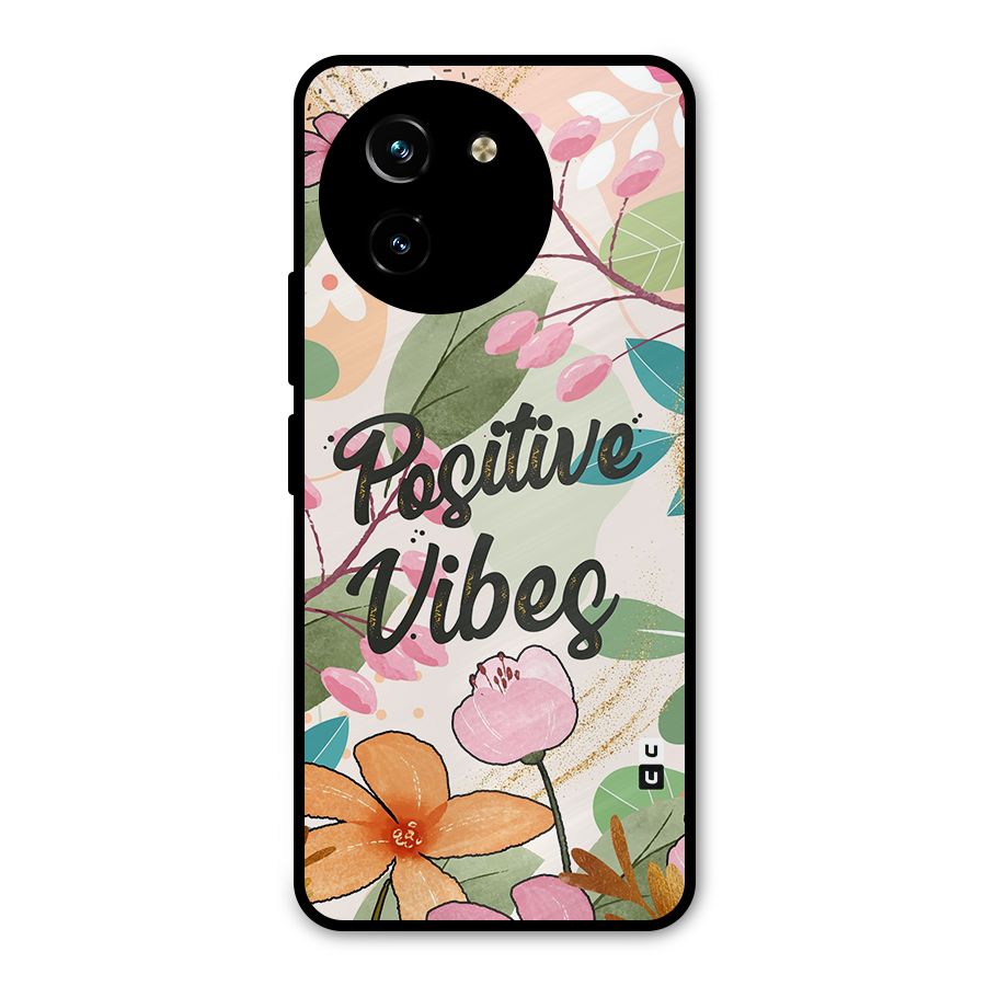 Positive Vibes Metal Back Case for Vivo Y200i