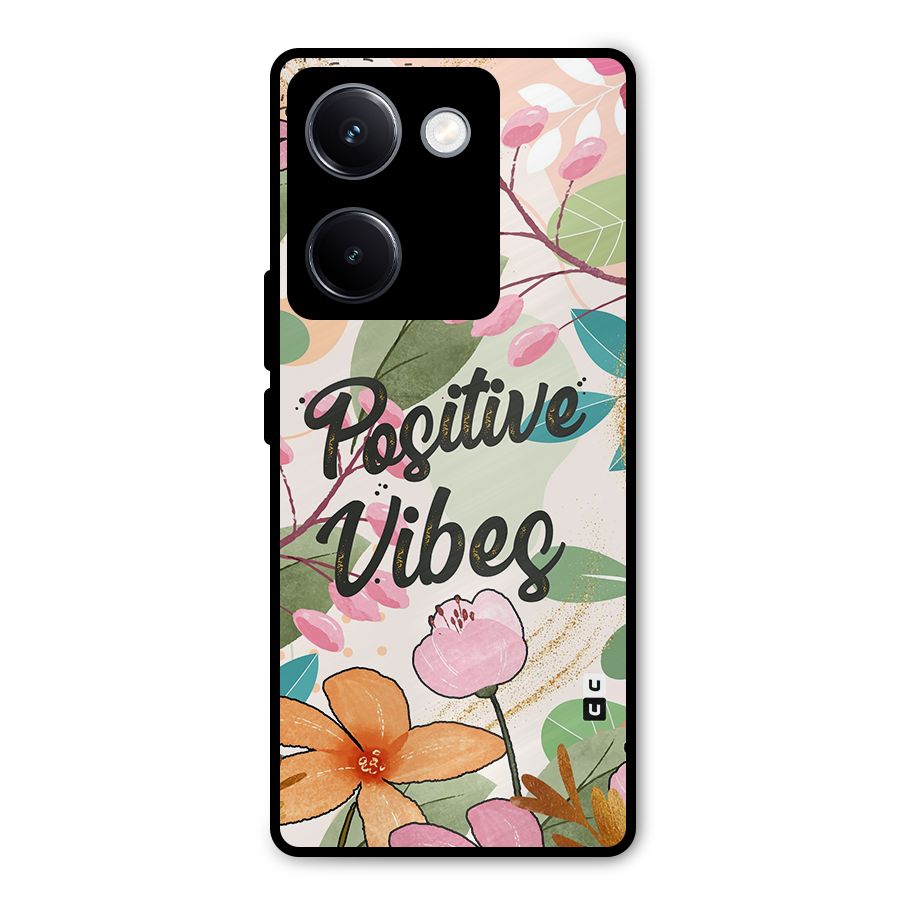 Positive Vibes Metal Back Case for Vivo Y300 Plus