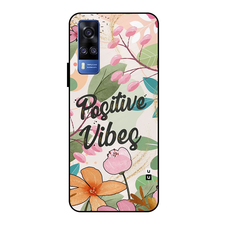 Positive Vibes Metal Back Case for Vivo Y51