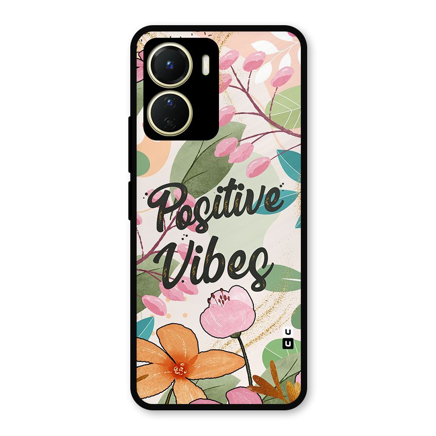 Positive Vibes Metal Back Case for Vivo Y56