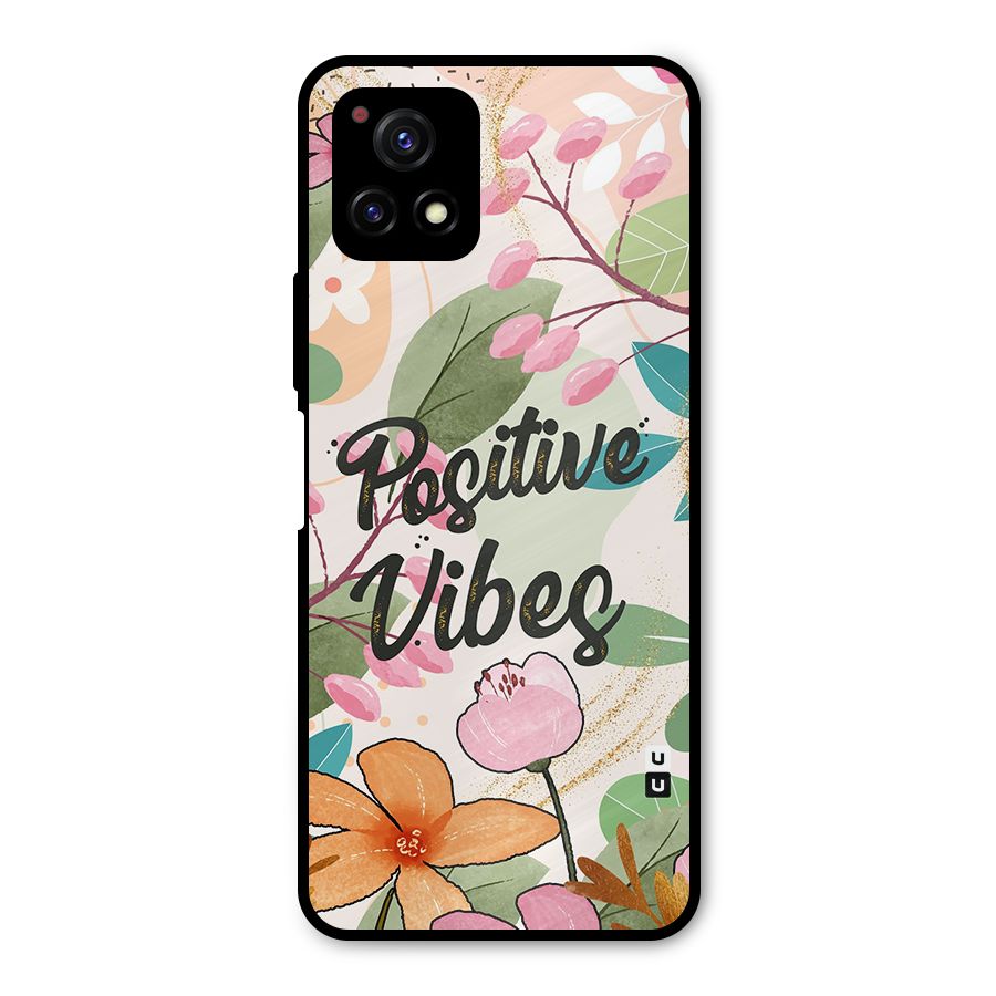 Positive Vibes Metal Back Case for Vivo Y72 5G
