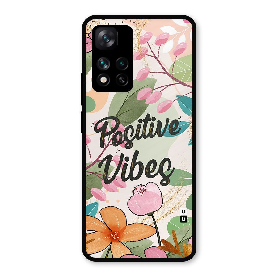 Positive Vibes Metal Back Case for Xiaomi 11i Hypercharge 5G