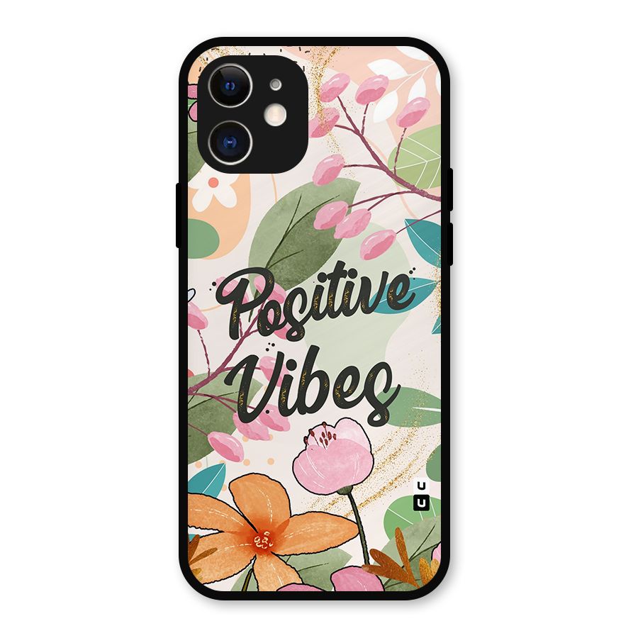 Positive Vibes Metal Back Case for iPhone 12