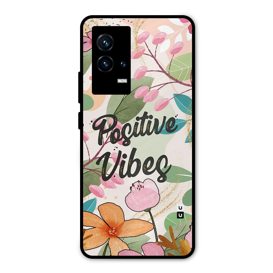 Positive Vibes Metal Back Case for iQOO 9 5G