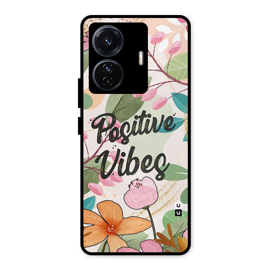 Positive Vibes Metal Back Case for iQOO Z6