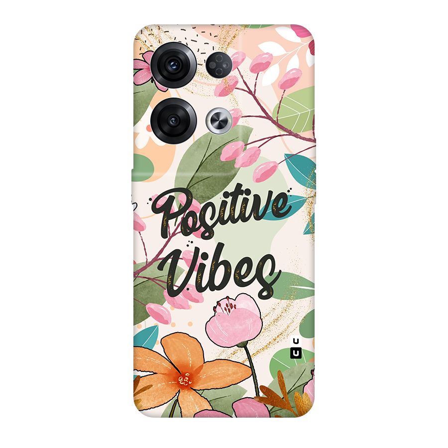 Positive Vibes Original Polycarbonate Back Case for Oppo Reno8 Pro 5G