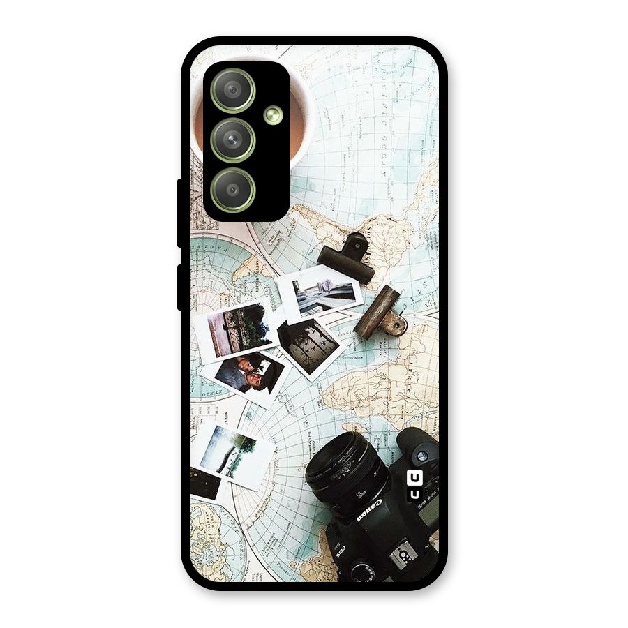 Post Stamps Travel Glass Back Case for Galaxy A54
