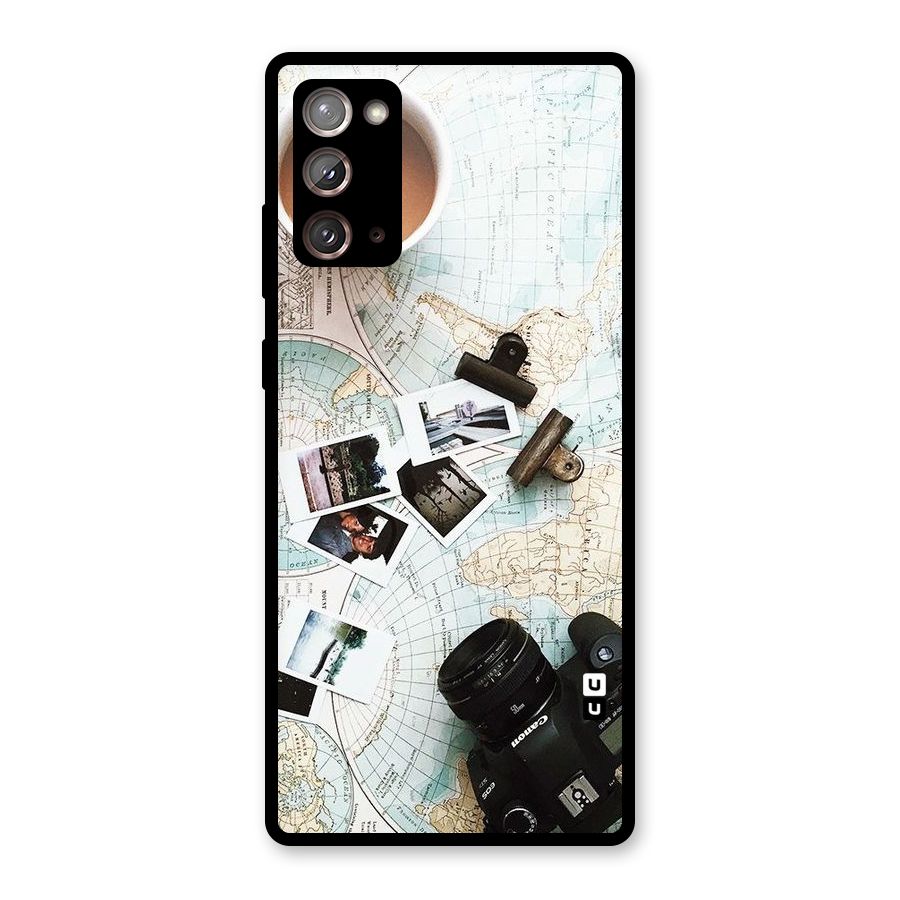 Post Stamps Travel Glass Back Case for Galaxy Note 20