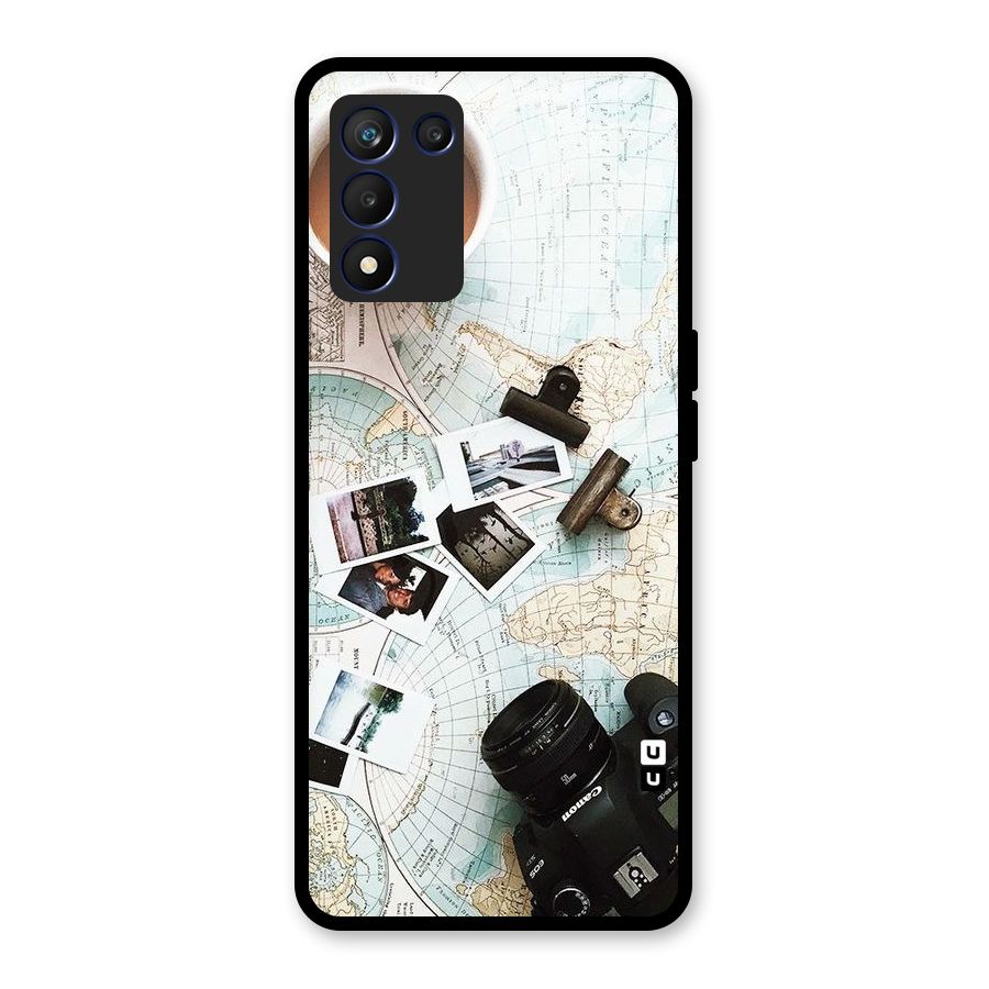 Post Stamps Travel Glass Back Case for Realme 9 5G Speed