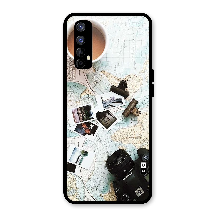 Post Stamps Travel Glass Back Case for Realme Narzo 20 Pro