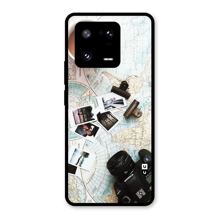 Post Stamps Travel Glass Back Case for Xiaomi 13 Pro