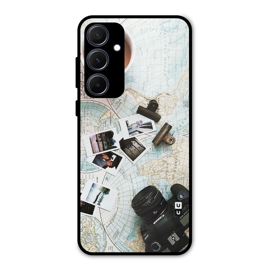 Post Stamps Travel Metal Back Case for Galaxy A35