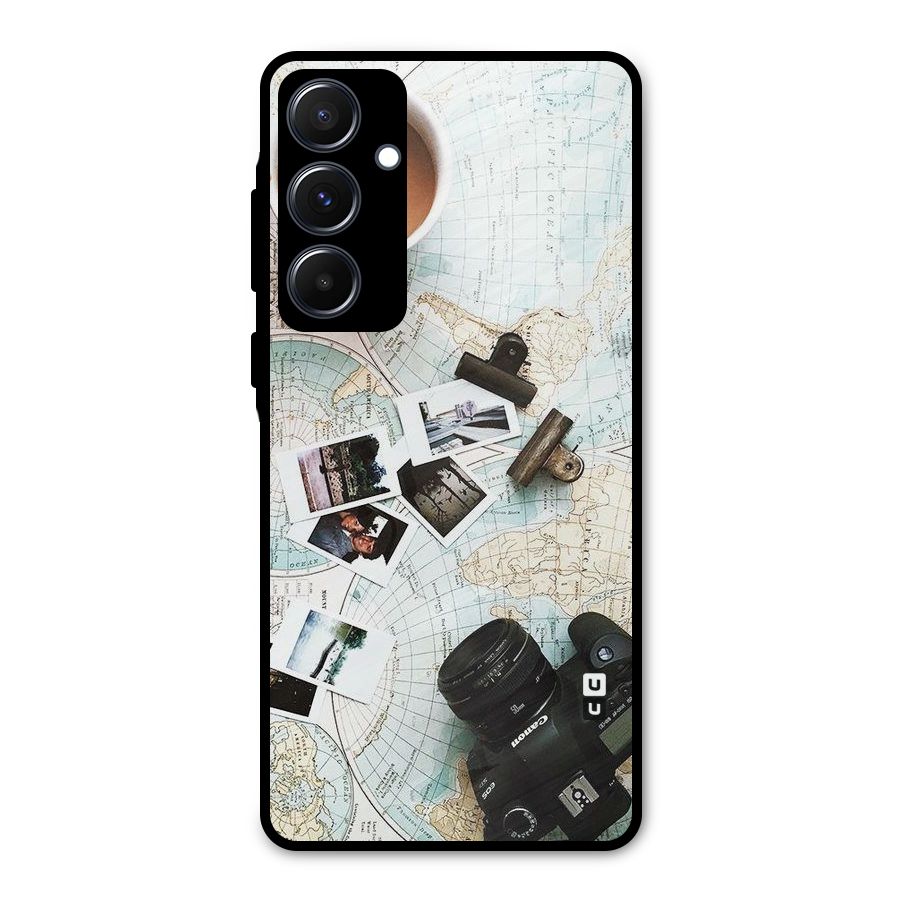 Post Stamps Travel Metal Back Case for Galaxy A55