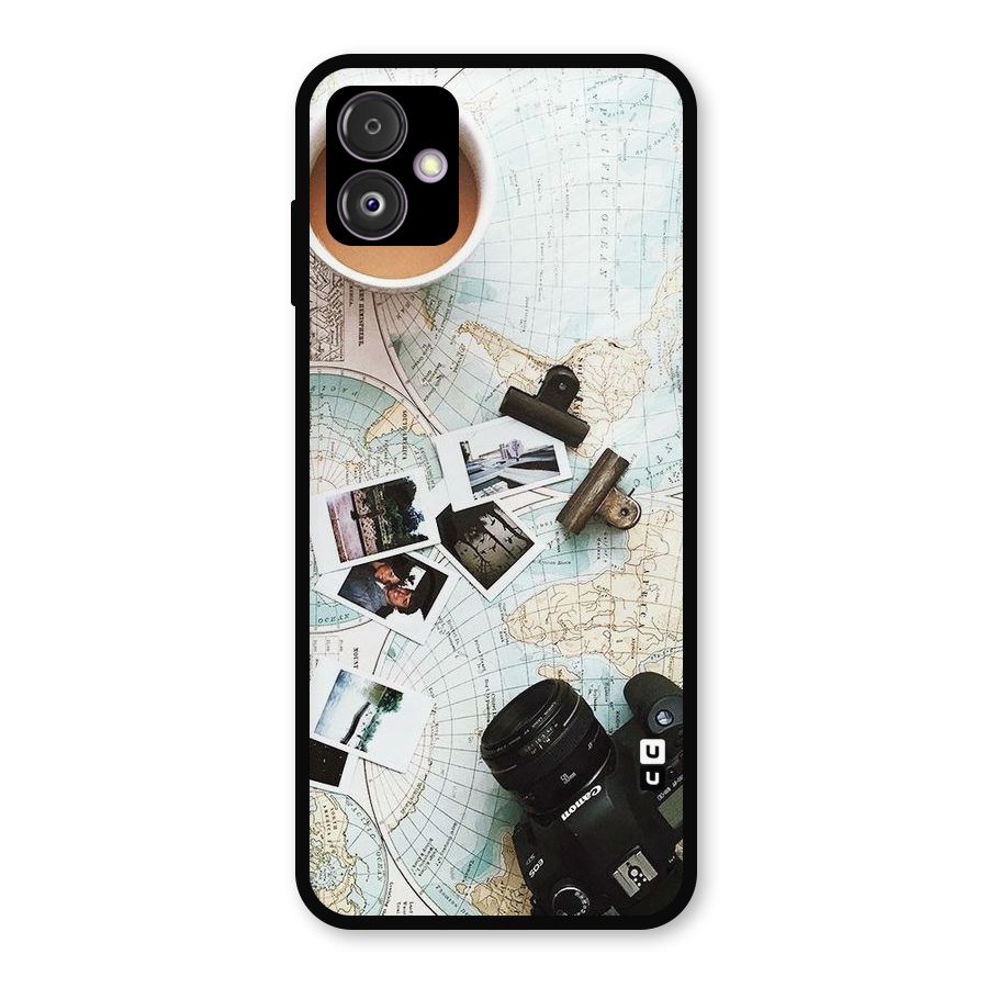 Post Stamps Travel Metal Back Case for Galaxy F14