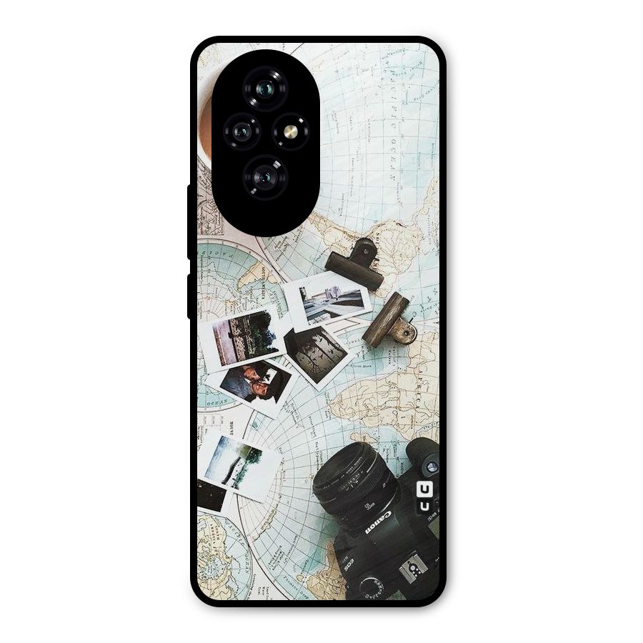 Post Stamps Travel Metal Back Case for Honor 200
