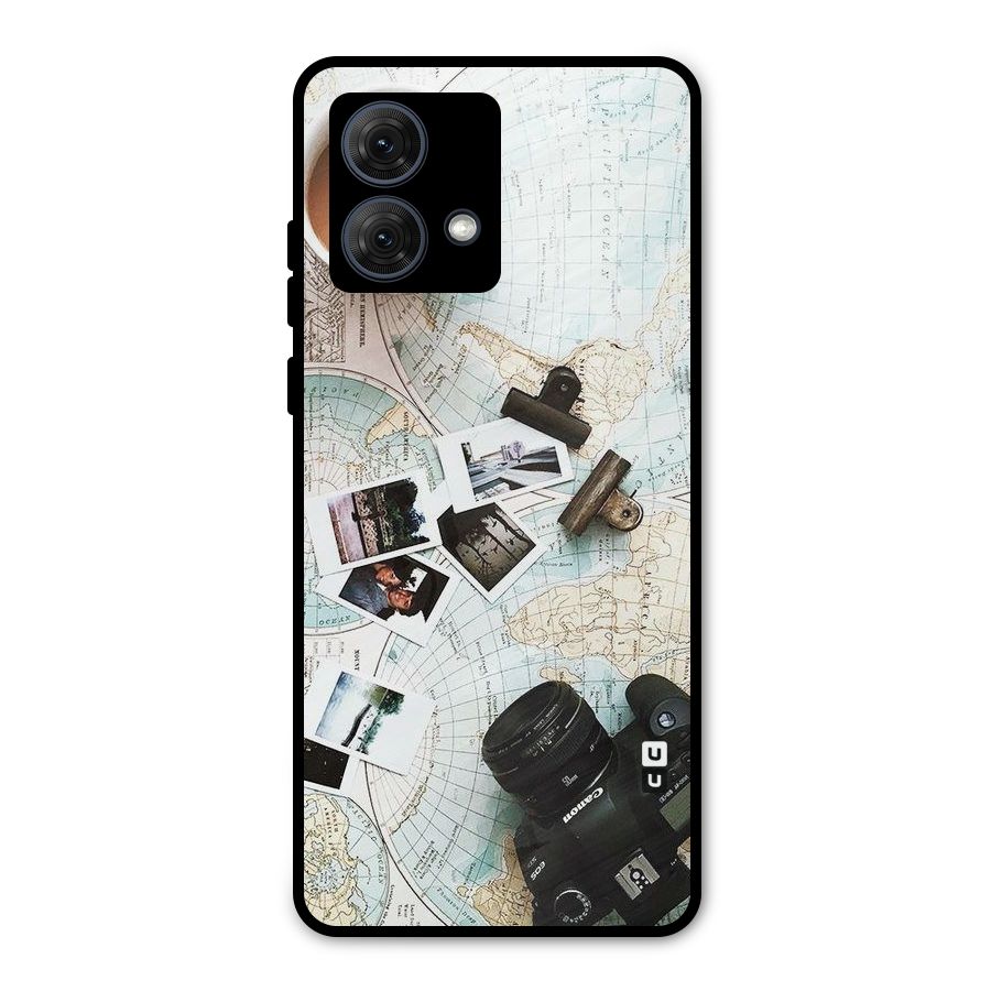 Post Stamps Travel Metal Back Case for Moto G84